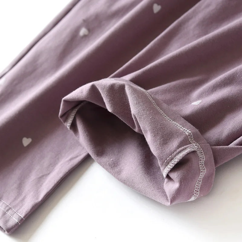 Winter Pajamas Home Pants For Women Elastic Trousers Loose Warm Thicken Fannel Pijamas Pants Sleepwear Printed Autumn Nightwear