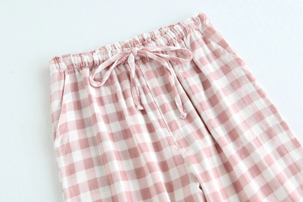 Winter Pajamas Home Pants For Women Elastic Trousers Loose Warm Thicken Fannel Pijamas Pants Sleepwear Printed Autumn Nightwear