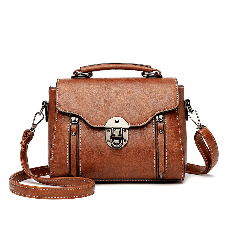 Women's Handbag New PU Leather Fashion Lock Design Large Capacity Shoulder Bag Female Crossbody Tote Messenger Bag bolsos