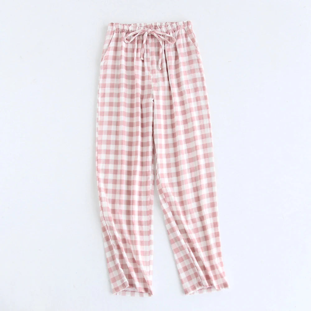 Winter Pajamas Home Pants For Women Elastic Trousers Loose Warm Thicken Fannel Pijamas Pants Sleepwear Printed Autumn Nightwear