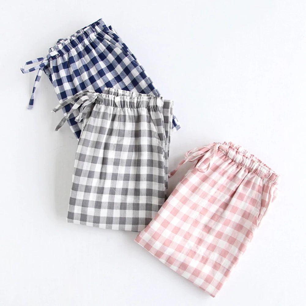 Winter Pajamas Home Pants For Women Elastic Trousers Loose Warm Thicken Fannel Pijamas Pants Sleepwear Printed Autumn Nightwear
