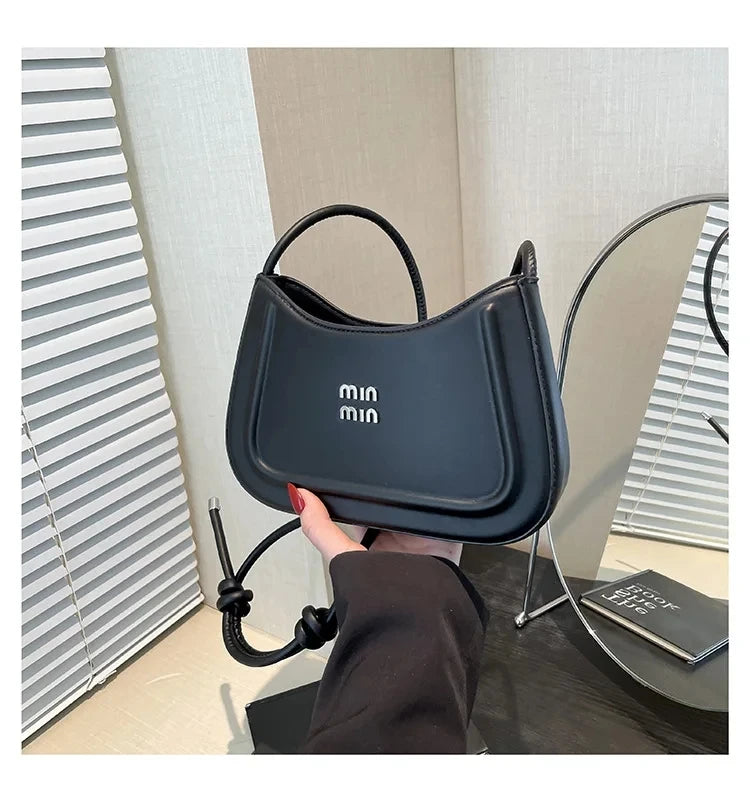 2025 Summer Trendy Shoulder Bag for Women, Elegant Crescent Crossbody Purse, Office Commuter Bag, Luxury Texture