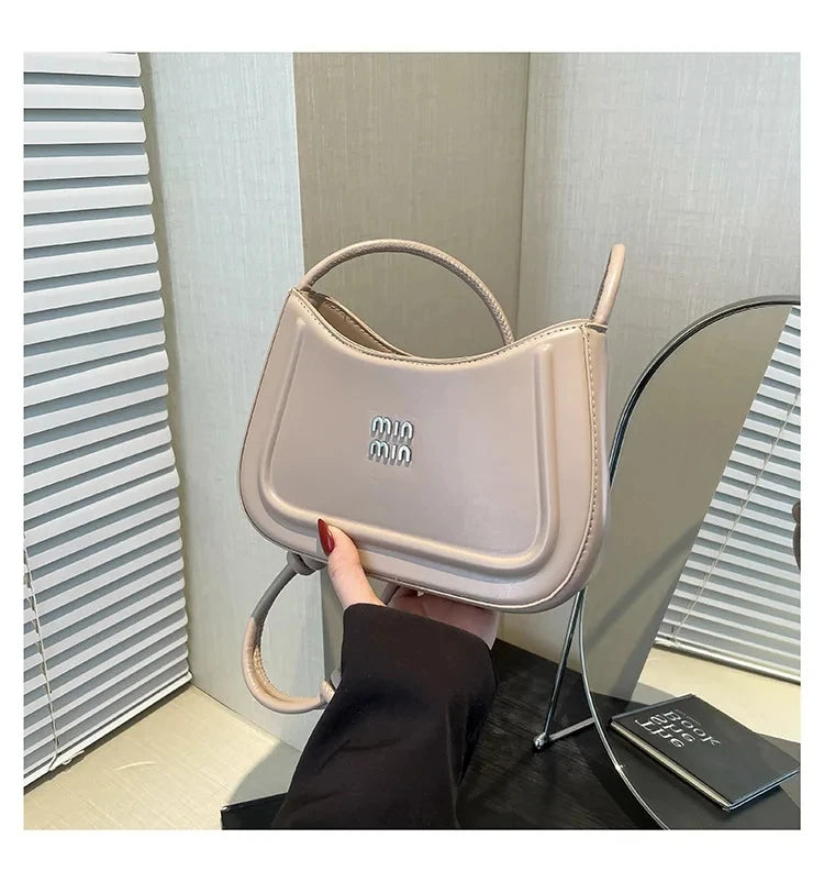 2025 Summer Trendy Shoulder Bag for Women, Elegant Crescent Crossbody Purse, Office Commuter Bag, Luxury Texture
