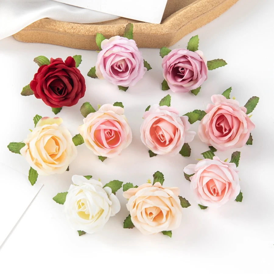 10PCS Of Artificial Plants DIY Home Decor Valentine' Decoration Wedding Party Garden Rose Arch Silk Bridal Accessorise Clearance