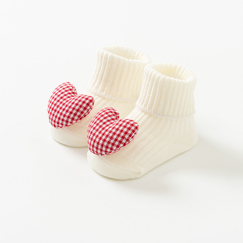 Baby Socks Spring and Autumn Non-slip Floor Socks Newborn Baby Cartoon 3D Doll Toddler Socks 0-24 Months