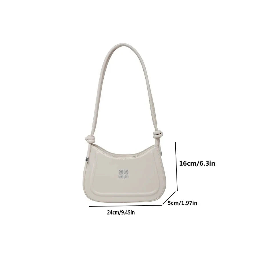 2025 Summer Trendy Shoulder Bag for Women, Elegant Crescent Crossbody Purse, Office Commuter Bag, Luxury Texture