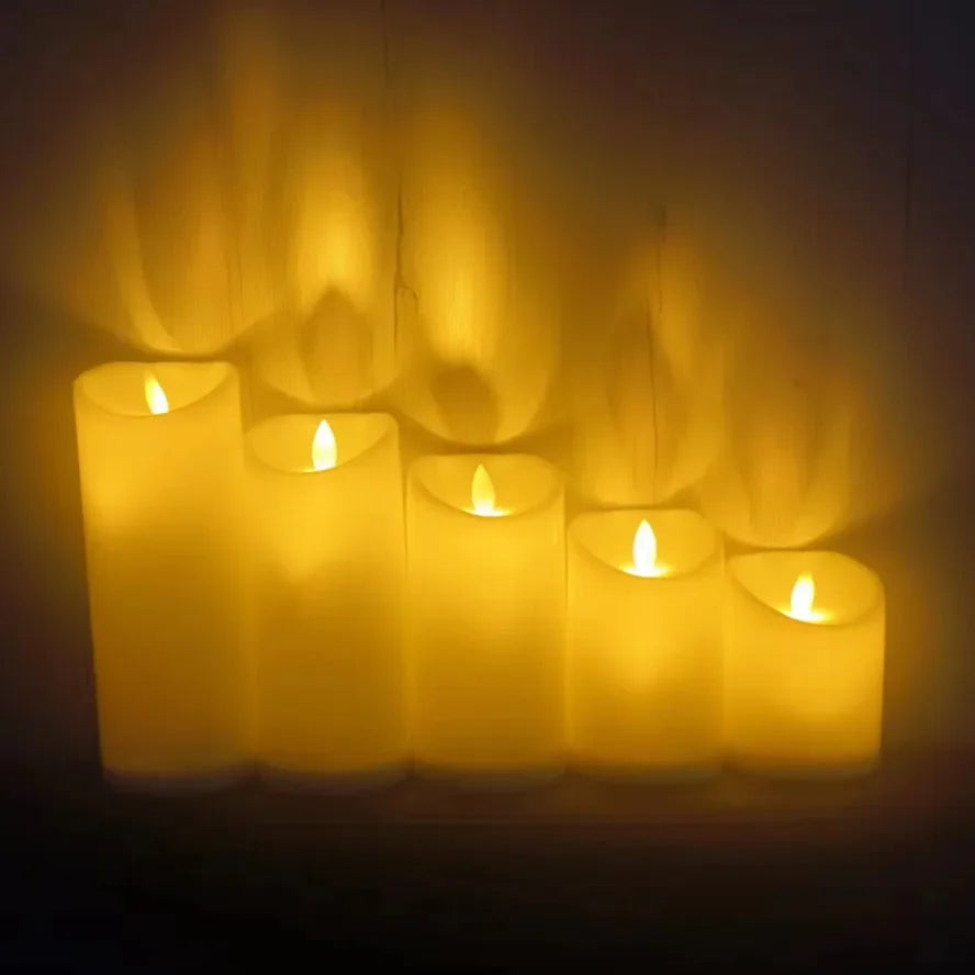 Flameless Flickering LED Candles Light Flameless Candles Battery Powered Candles for Wedding Decor Birthday Party Supplies