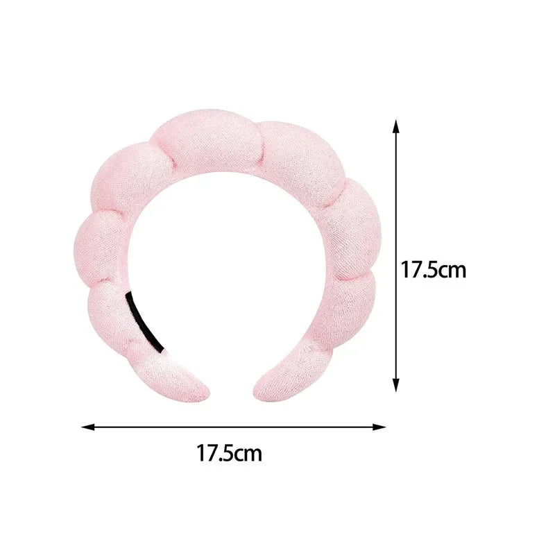 Bath face sponge hair band beauty makeup yoga multi-use solid hair band