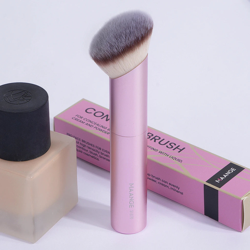 MAANGE 1PCS Makeup Brushes Angled Foundation Buffing Brush Concealer Brush Cosmetic Makeup Tools Soft Hair Oblique Makeup Brush