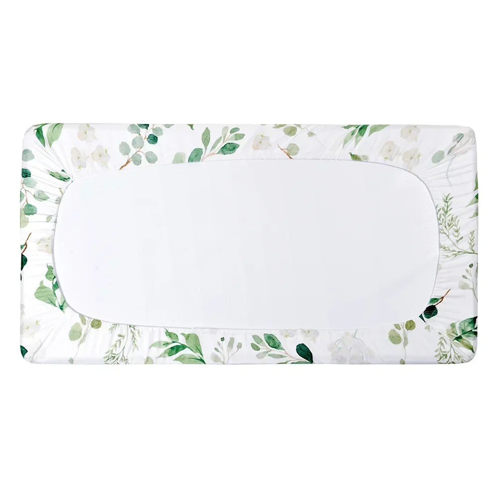 Newborn Change Table Covers Baby Diaper Changing Pad Cover Printing Design Breathable Soft Reusable Diaper Changing Mat Cover