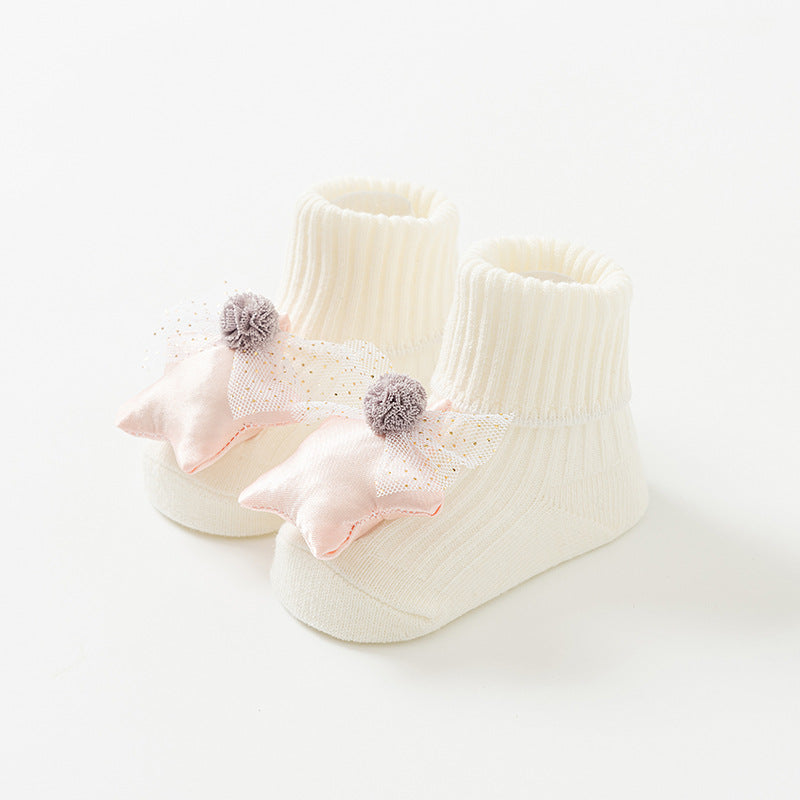 Baby Socks Spring and Autumn Non-slip Floor Socks Newborn Baby Cartoon 3D Doll Toddler Socks 0-24 Months