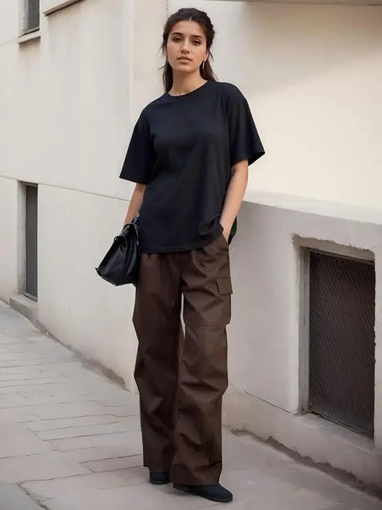 Women T shirts new four seasons Solid color Short sleeve 100% Cotton t shirts Casual Breathable Tees Girl Sports Y2k Tops