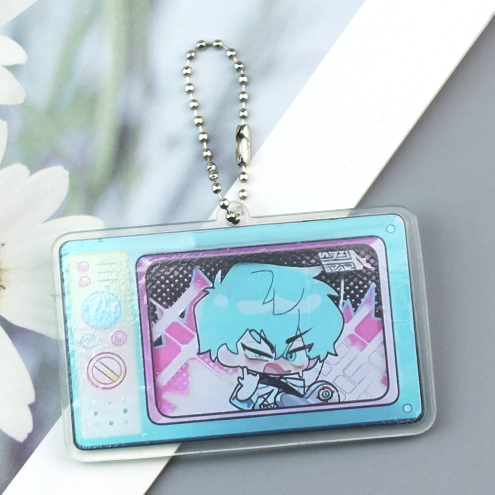 Alien Stage Ivan & Till Cartoon Keychain Acrylic Chain for Woman Men Fashion Anime Figure Acrylic Keyring Pendant Gift