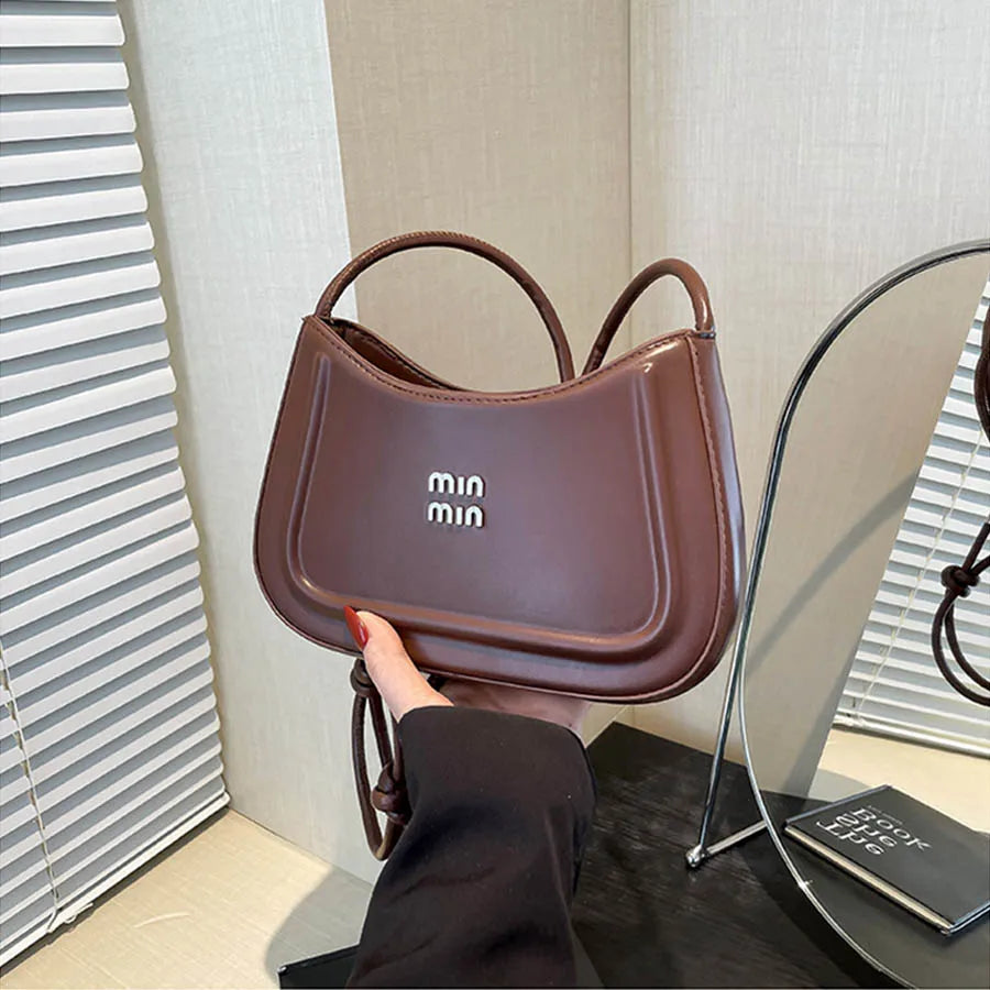 2025 Summer Trendy Shoulder Bag for Women, Elegant Crescent Crossbody Purse, Office Commuter Bag, Luxury Texture