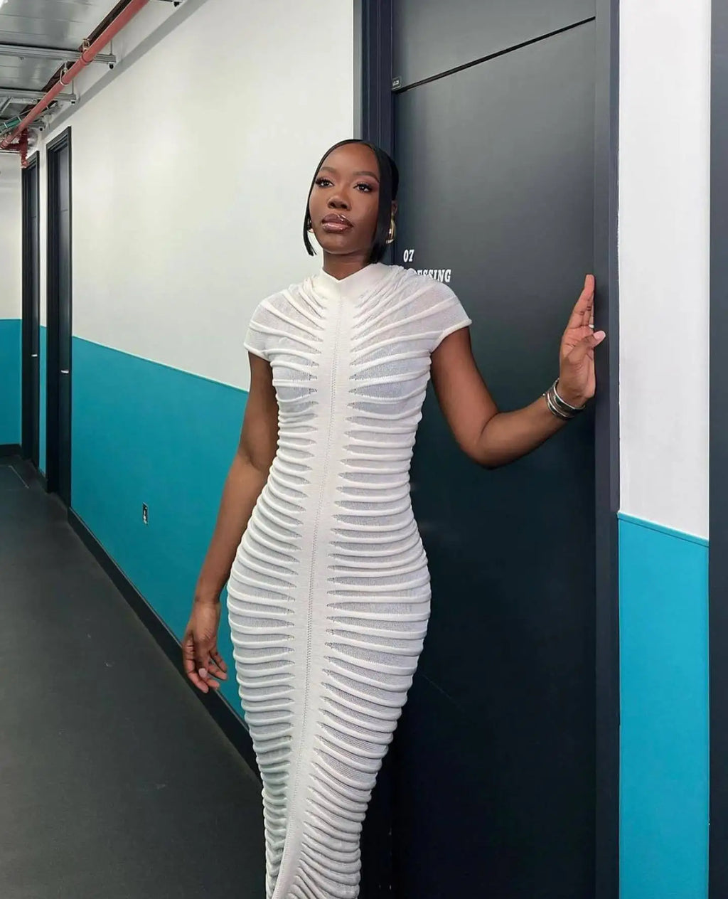 Sexy Bodycon Long Dress Women Summer Slim Fashion Short Sleeve Bandage Maxi Party Dresses Woman Skirt Elegant Vestidos