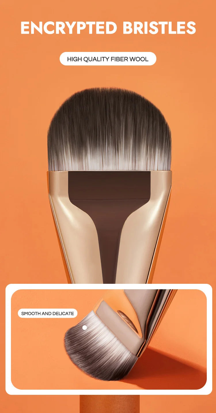 Hot Sale Flat Head Makeup Brush GECOMO Foundation Brush Quickly Apply Foundation Makeup