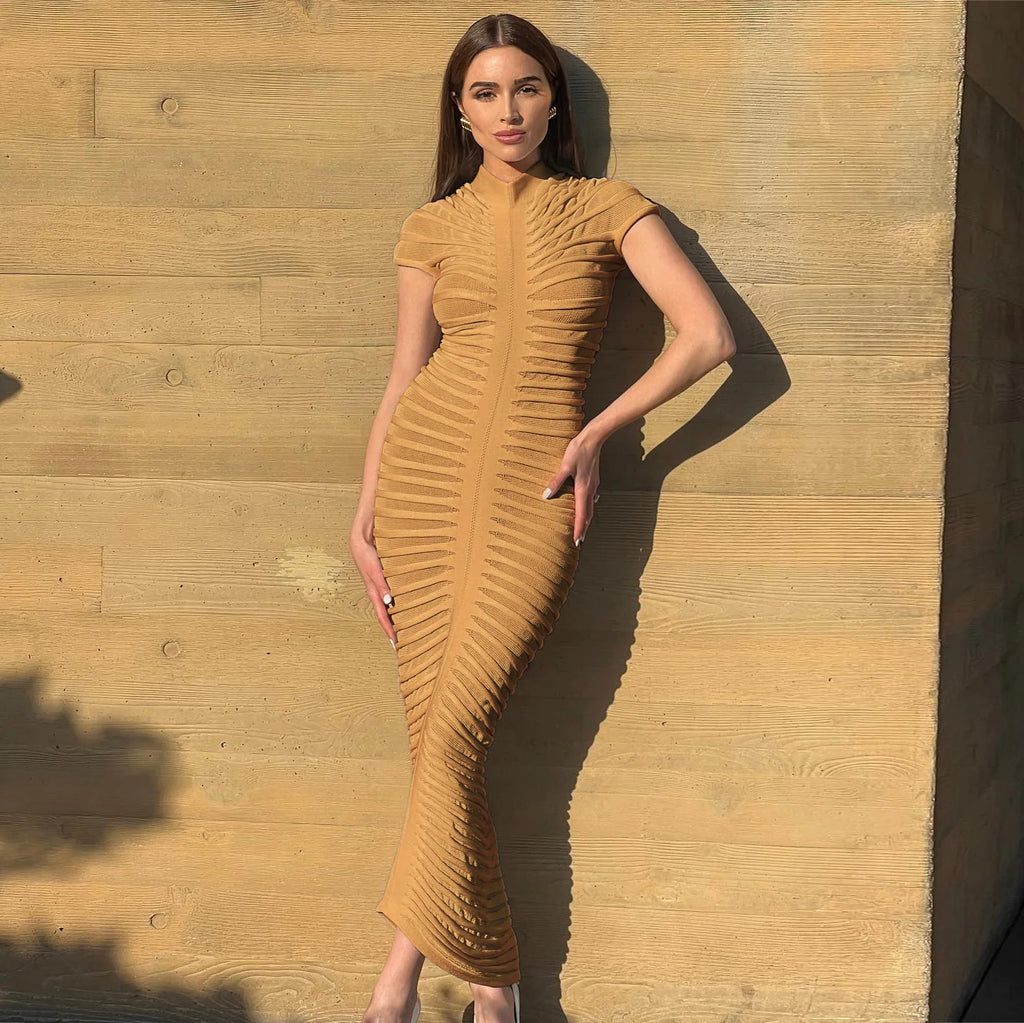 Sexy Bodycon Long Dress Women Summer Slim Fashion Short Sleeve Bandage Maxi Party Dresses Woman Skirt Elegant Vestidos