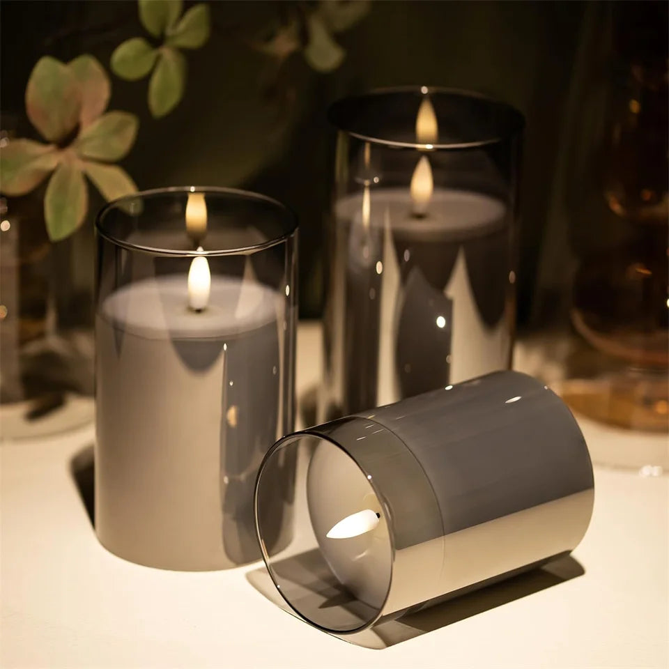 Battery Operated LED Flameless Candles with Remote and Timer Real Wax Candles Flickering Light for Wedding Home Party Decor