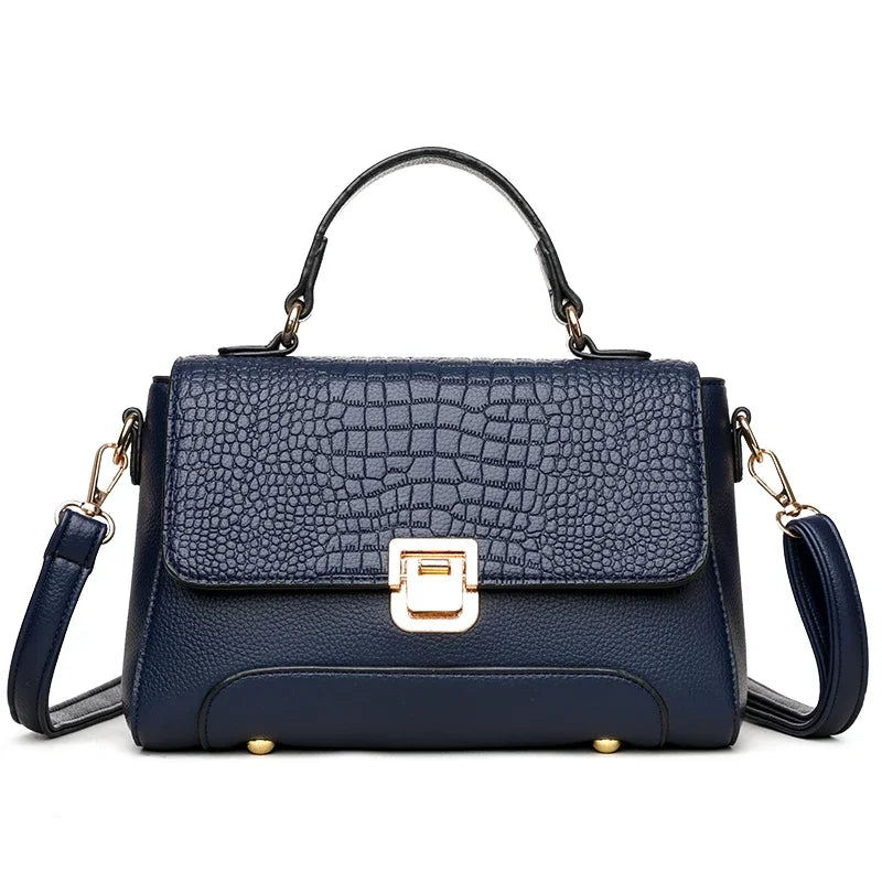 Brand Luxury Large Capacity Multilayer Shoulder Messenger Bag Women High Quality Leather Handbag Design Female Crossbody Tote