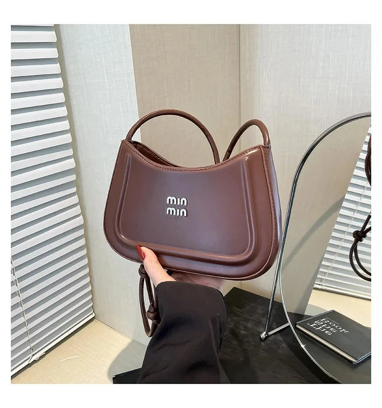 2025 Summer Trendy Shoulder Bag for Women, Elegant Crescent Crossbody Purse, Office Commuter Bag, Luxury Texture