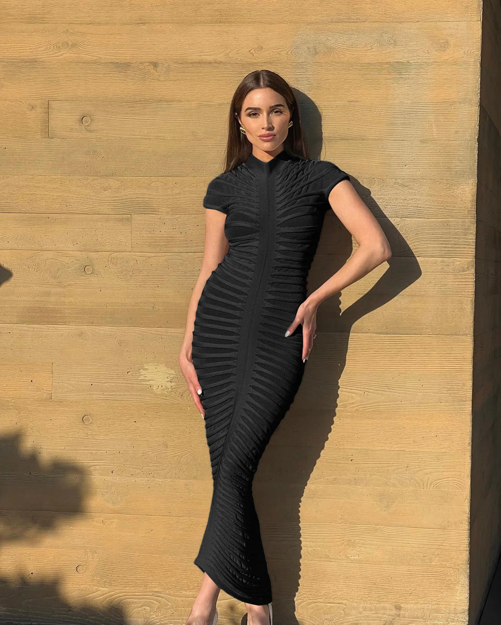 Sexy Bodycon Long Dress Women Summer Slim Fashion Short Sleeve Bandage Maxi Party Dresses Woman Skirt Elegant Vestidos