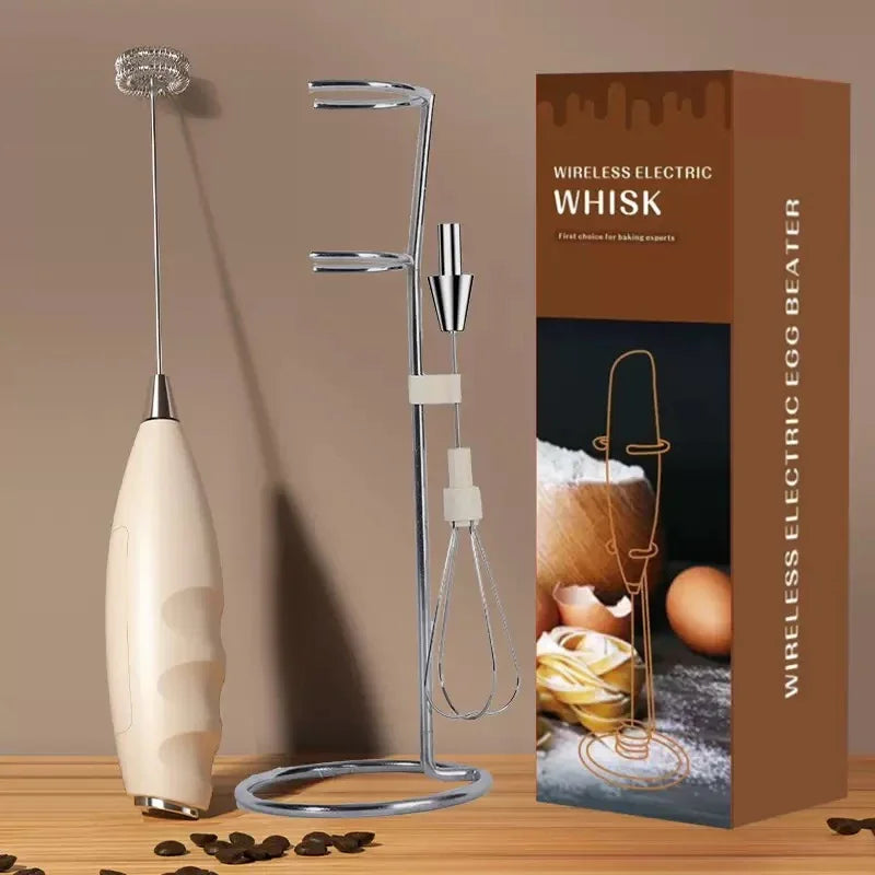 Electric Milk Frother Handheld Egg Beater Foamer Coffee Maker Electric Blender Mixer Mini Portable Blender Kitchen Tool