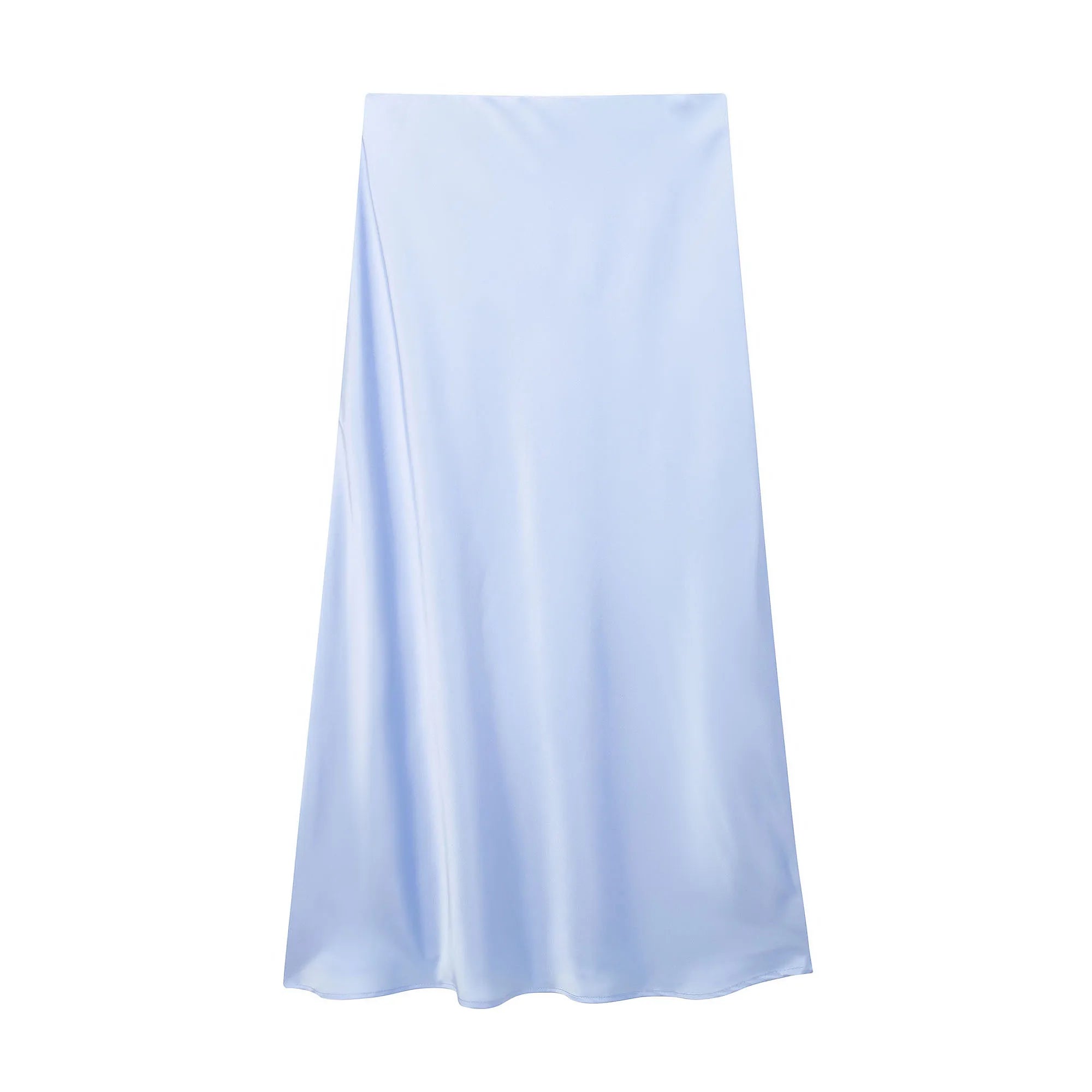 Willshela Black Satin Skirt Woman High Waist Elegant Long Skirts For Women Fashion Summer Midi Skirt Office Women's Skirts