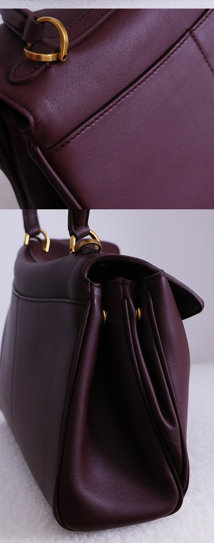 Tote bag Fashion high-end leather large capacity hand-held shoulder bag Underarm bag