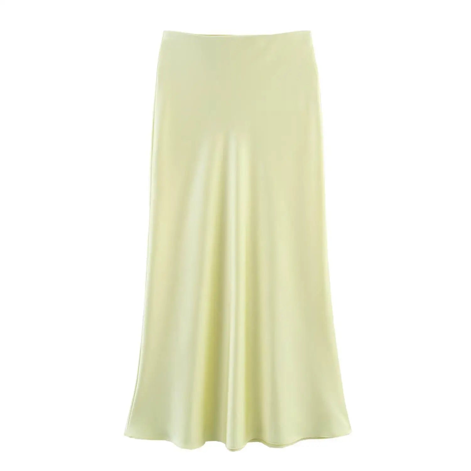 Willshela Black Satin Skirt Woman High Waist Elegant Long Skirts For Women Fashion Summer Midi Skirt Office Women's Skirts