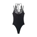KONDALA Woman Sexy Night Party Pink Bodysuits Patchwork Lace Sleeveless Streetwear Slim Bodysuits Fashion Mujer Sheath Tops