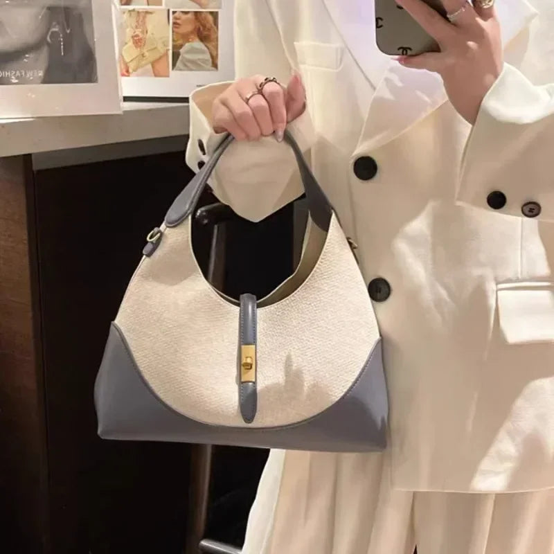 Fashion Women Handbag New Large Capacity Patchwork Crossbody Bag Multifunctional Commuting Shoulder Bag Designer Bag Dinner Bag
