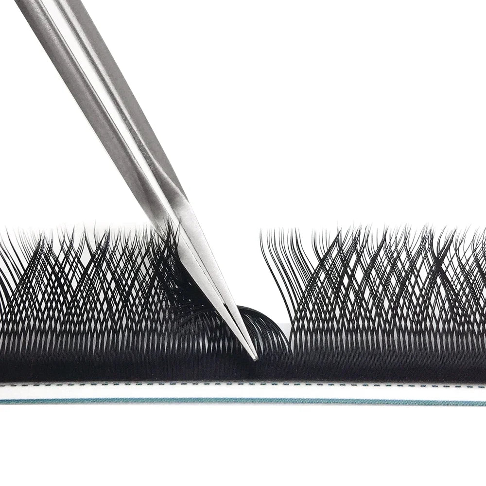 GLAMLASH Y YY W Shape Mesh Fake Natural Eyelash Extension C/D/L/LU Makeup Lashes Hand-woven Y False Premade Volume Lash