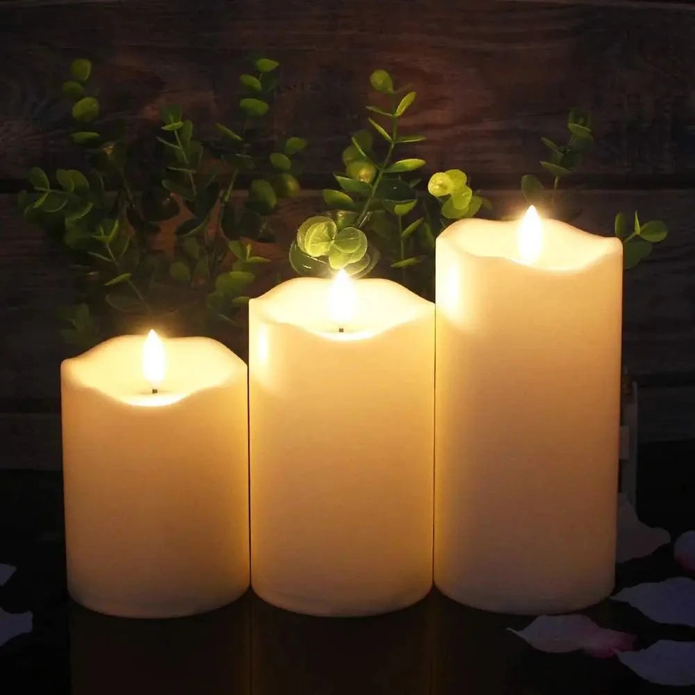Flameless LED Candles with Remote Control and Timer Battery Operated Flickering Candle for Home Party Wedding Christmas Decor