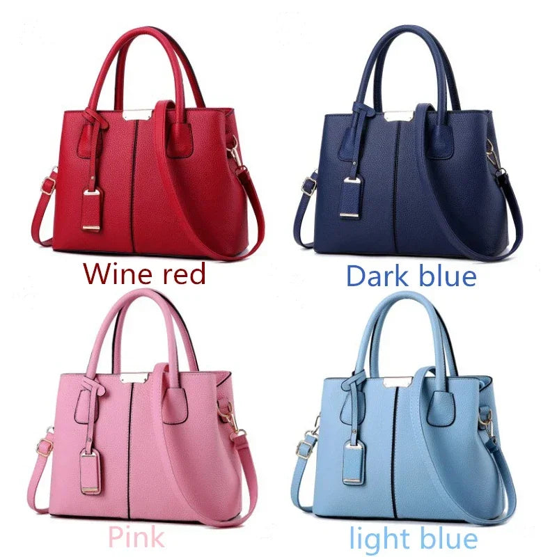 New luxury women's leather bag, well-known designer brand handbag, women's handbag wallet, fashionable shoulder bag