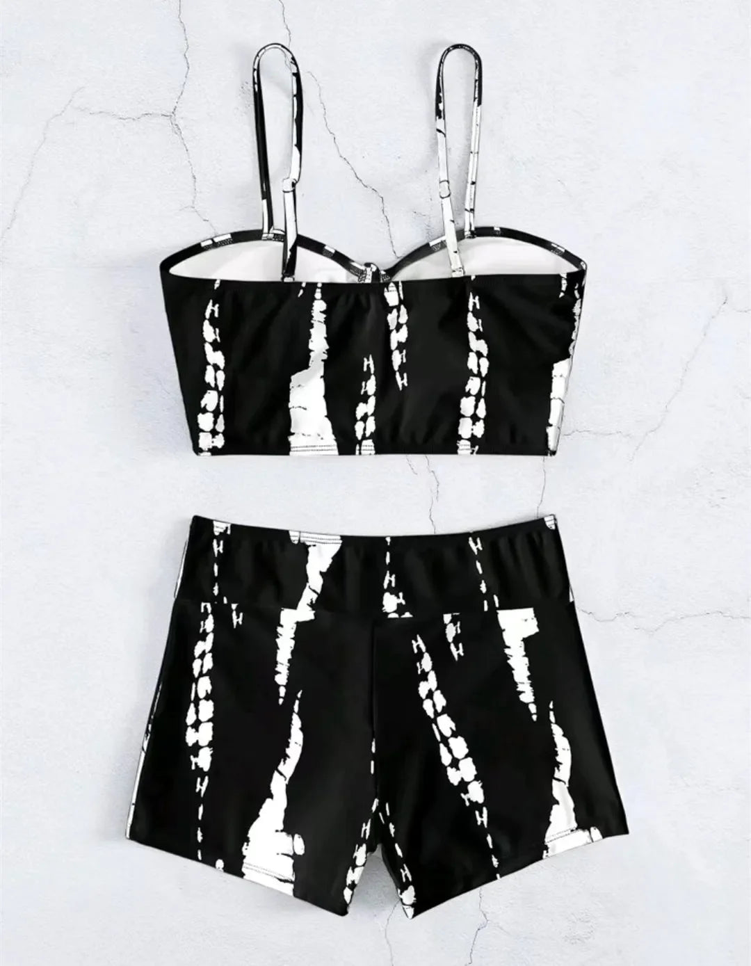 Drawstring Front Shorts Bikinis High Waist Swimsuit Women Swimwear Female Bathers Bathing Swimming Swim Suit Beachwear