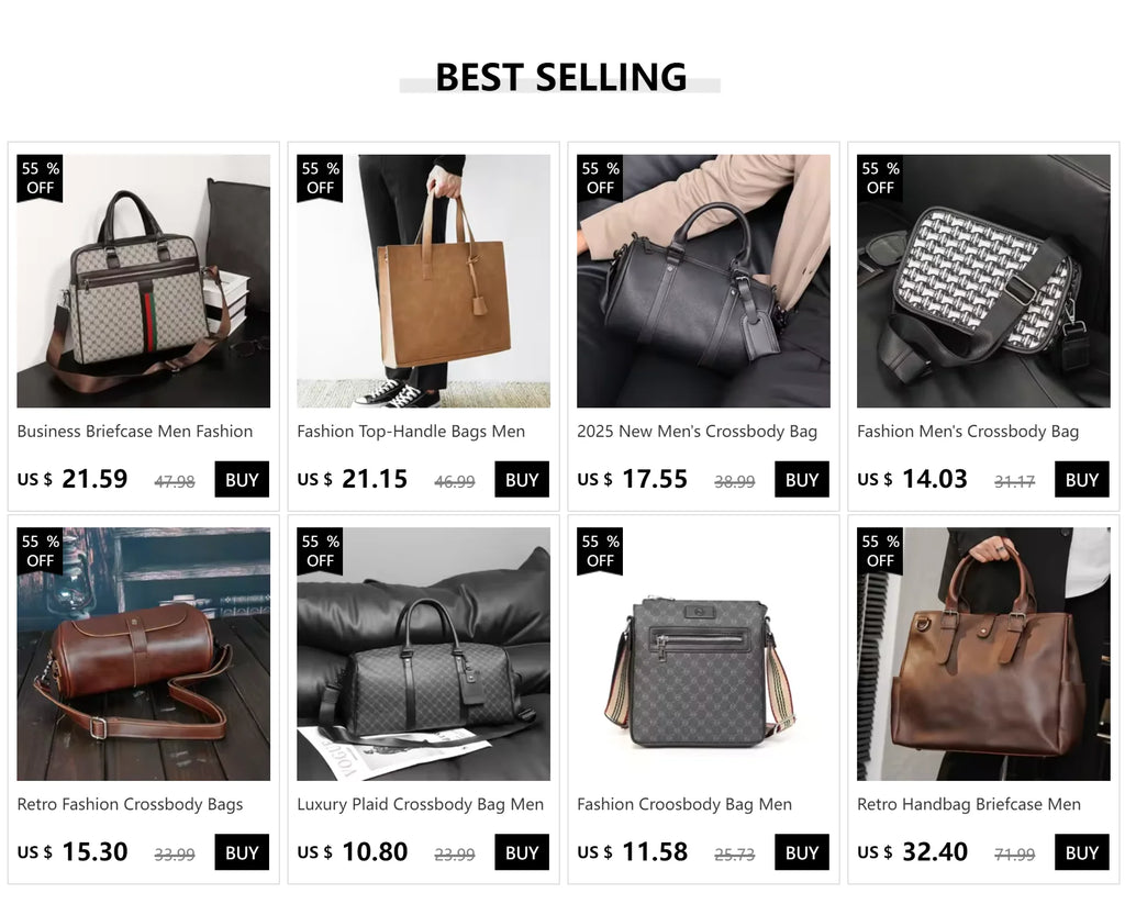 Fashion Men's Crossbody Bag Brand Designer Jacquard Canvas Crossbody Shoulder Bags For Men Small Square Shoulder Messenger Bag
