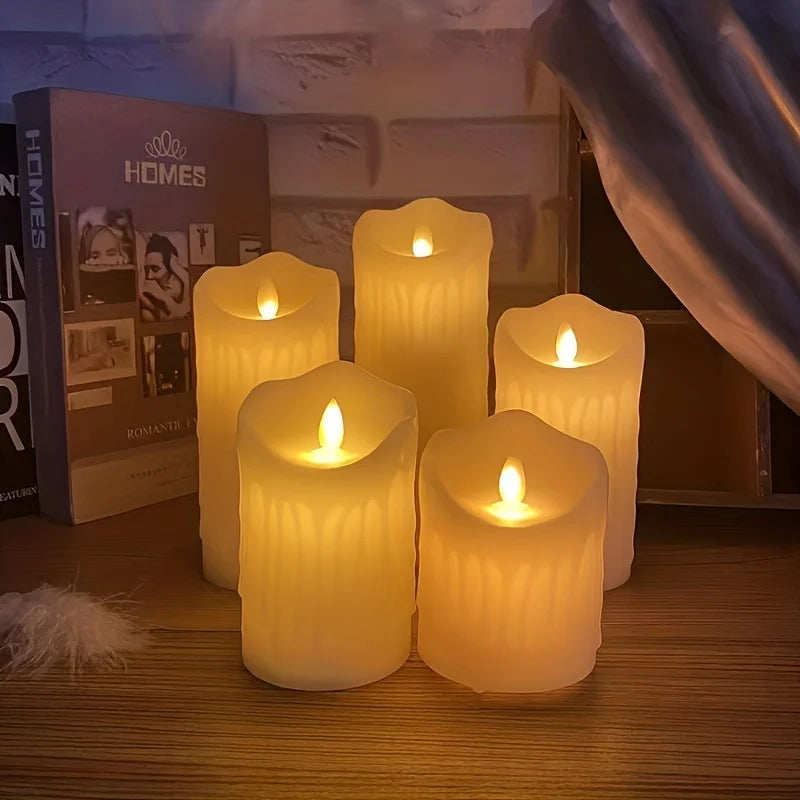 Flameless LED Candles with Remote Control and Timer Battery Operated Flickering Candle for Home Party Wedding Christmas Decor