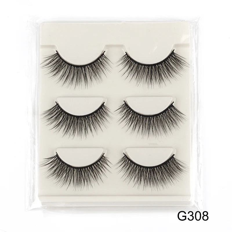 YSDO Natural False Eyelashes 3/6/10 Pairs Wispy Faux 3D Mink Lashes Reusable Fluffy Cat Fake Lashes Extension Makeup Tool Cílios