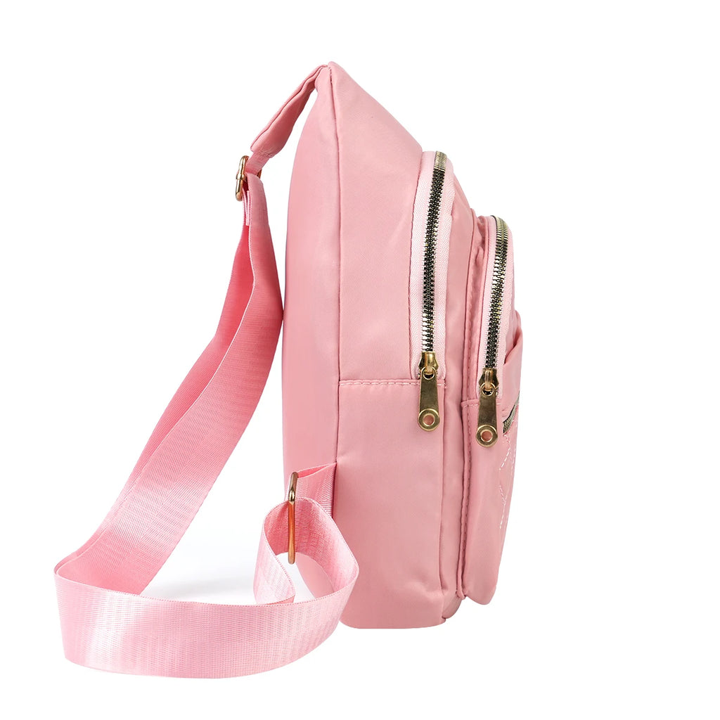Adjustable Quilted Sling Backpack Outdoor Travel Bag For Men Women Casual Crossbody Small Sling Backpack Sling Bags