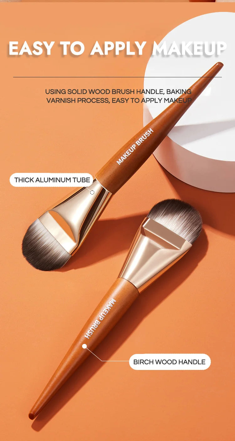 Hot Sale Flat Head Makeup Brush GECOMO Foundation Brush Quickly Apply Foundation Makeup