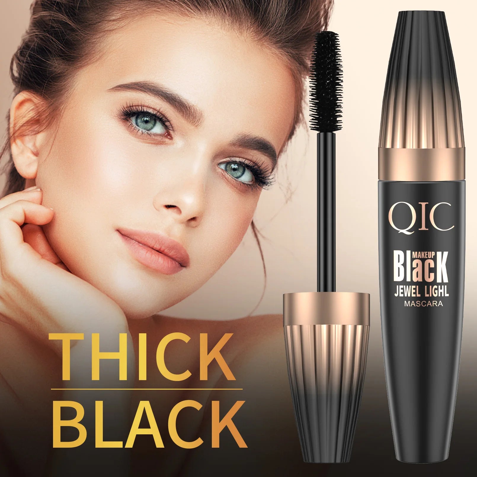 4d Waterproof Lash Mascara Encrypted Long-lasting Thick Curling Smudge-proof Large Eye Makeup Tools Durable Beauty Cosmetics