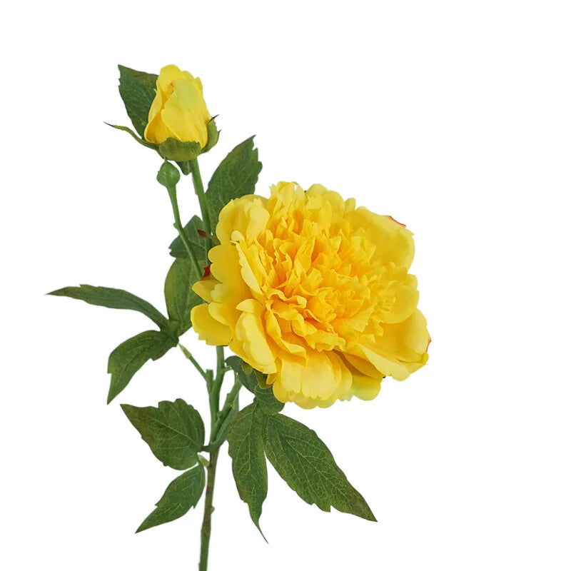 2 Heads Artificial Flowers Moisturizing Peony Real Touch Fake Flowers Luxury Home Decor Party Wedding Flower Arrangement Peonies