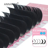 GLAMLASH Y YY W Shape Mesh Fake Natural Eyelash Extension C/D/L/LU Makeup Lashes Hand-woven Y False Premade Volume Lash