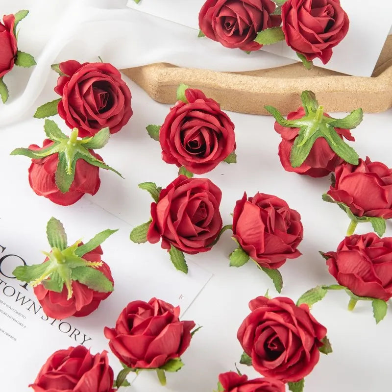 10PCS Of Artificial Plants DIY Home Decor Valentine' Decoration Wedding Party Garden Rose Arch Silk Bridal Accessorise Clearance