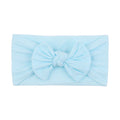 48 colors Baby Bowknot Hairband Broadside Headband Kids Girls Boutique Elastic Protect Turban Headwear Baby Hair Accessories