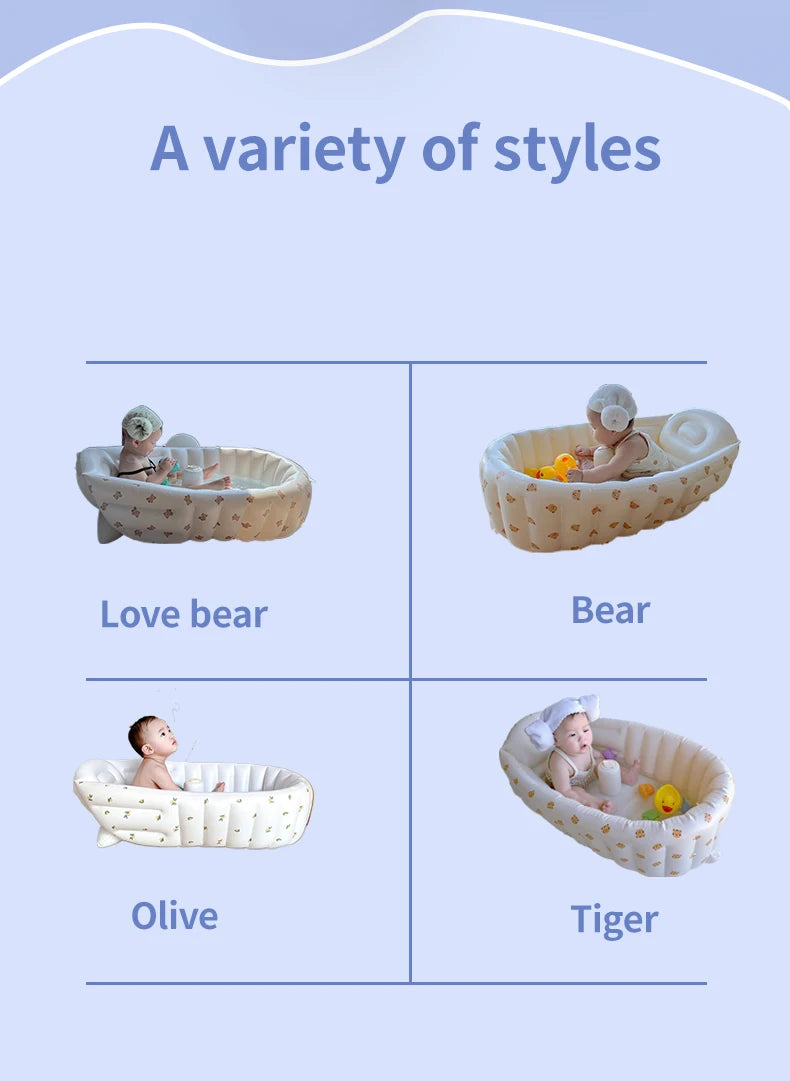 Baby Swimming Bathtub Children's Portable Outdoor Inflatable Pool Children's Bathtub Newborn Swimming Pool