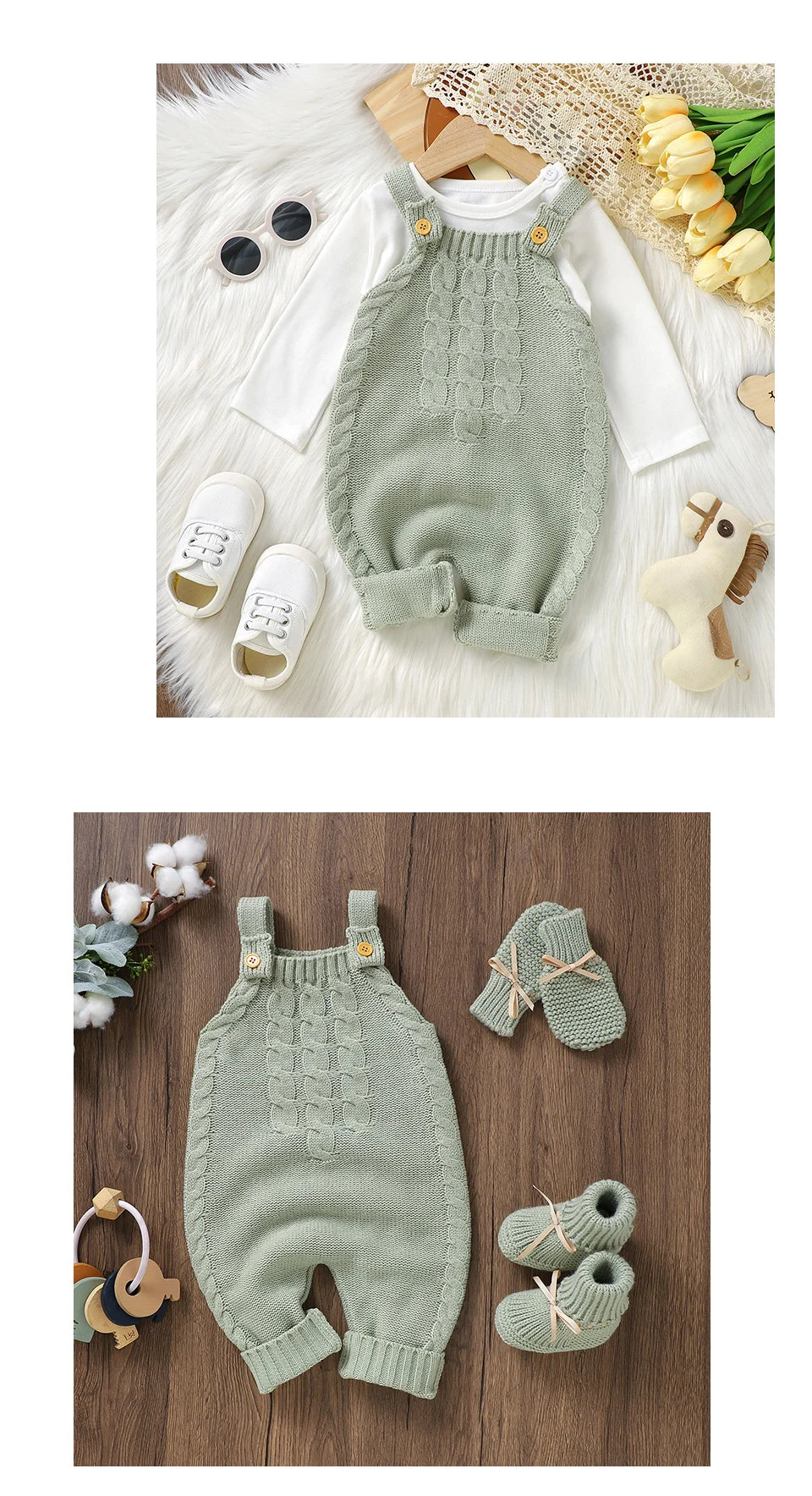 Baby Girls Rompers Knitted Casual Sleeveless Newborn Infant Boys Solid Jumpsuits Playsuits 0-18m Toddler Unisex Outfits Clothes
