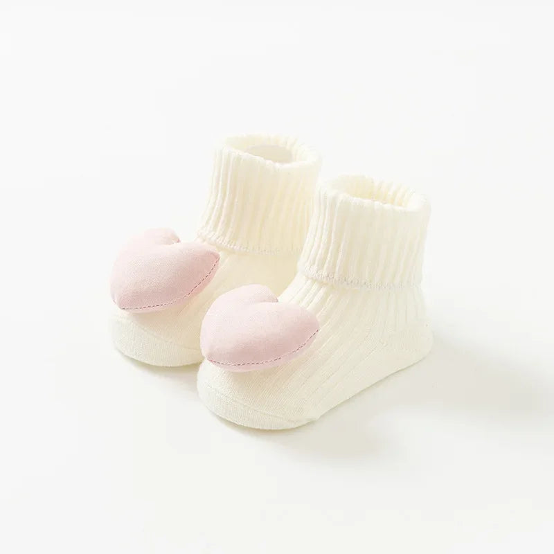 Baby Socks Spring and Autumn Non-slip Floor Socks Newborn Baby Cartoon 3D Doll Toddler Socks 0-24 Months