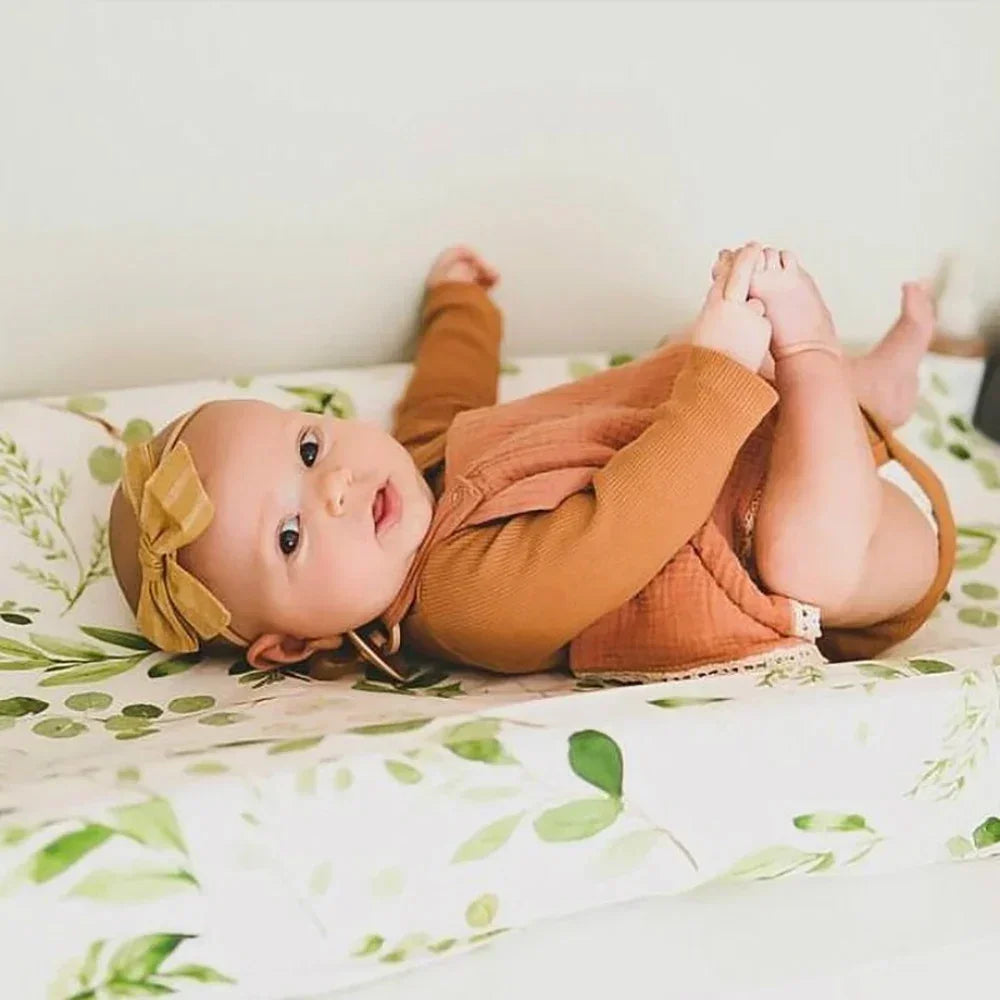 Newborn Change Table Covers Baby Diaper Changing Pad Cover Printing Design Breathable Soft Reusable Diaper Changing Mat Cover