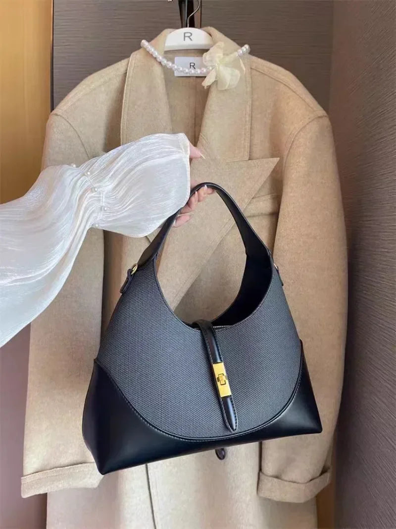 Fashion Women Handbag New Large Capacity Patchwork Crossbody Bag Multifunctional Commuting Shoulder Bag Designer Bag Dinner Bag